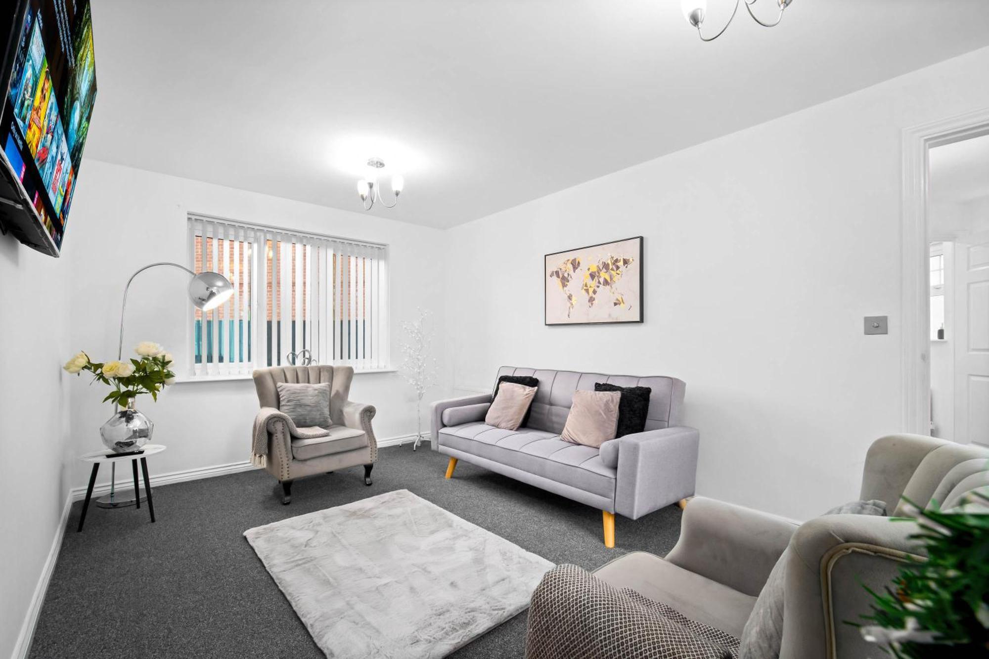 Harmony House 3 Bedroom New Build For Families, Contractors, Black Country Museum Sleeps 6 Tipton Esterno foto